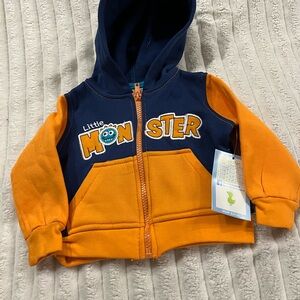 Duck Duck Goose Little Monster Kids Hoodie Boys Size 3-6 Months New with Tags